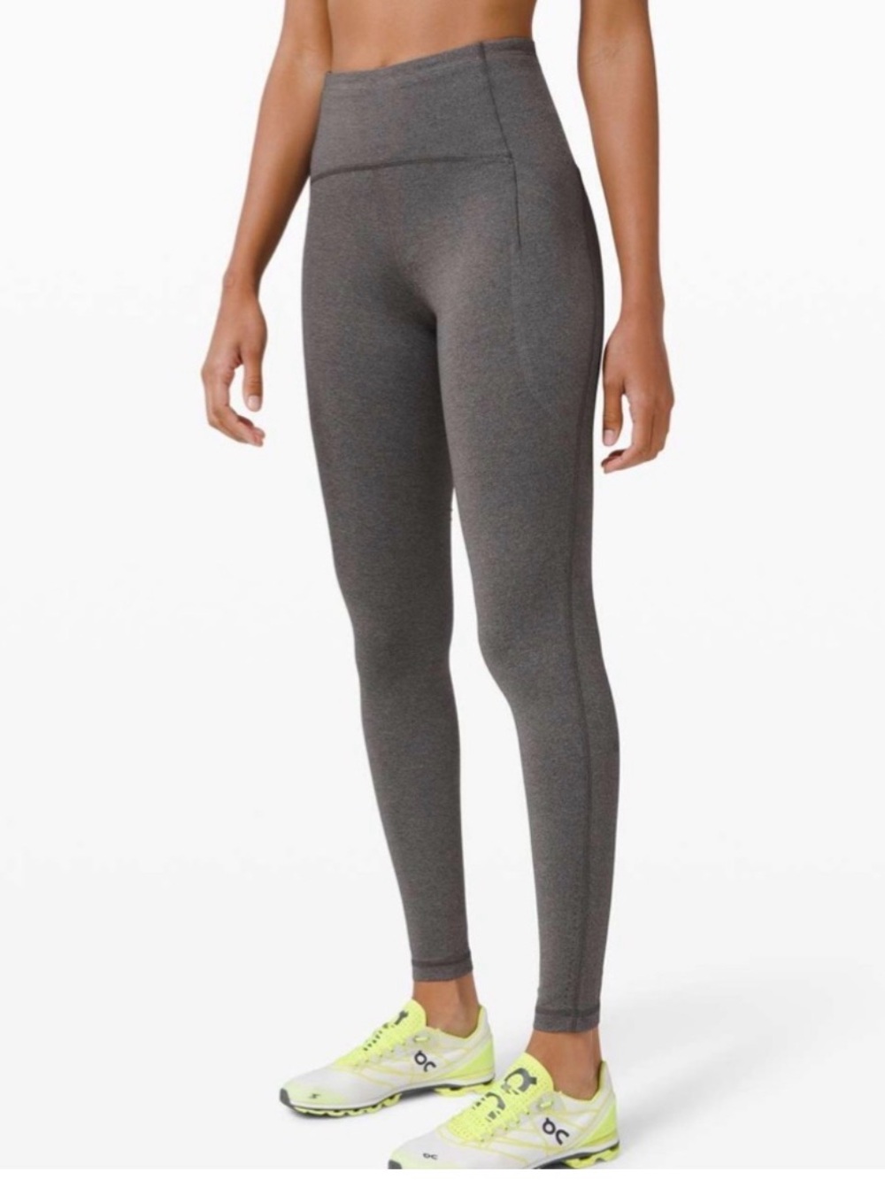 UEC lululemon athletica GREY Swift Speed High-Rise Tight 28" SIDE POCKETS SZ 4
